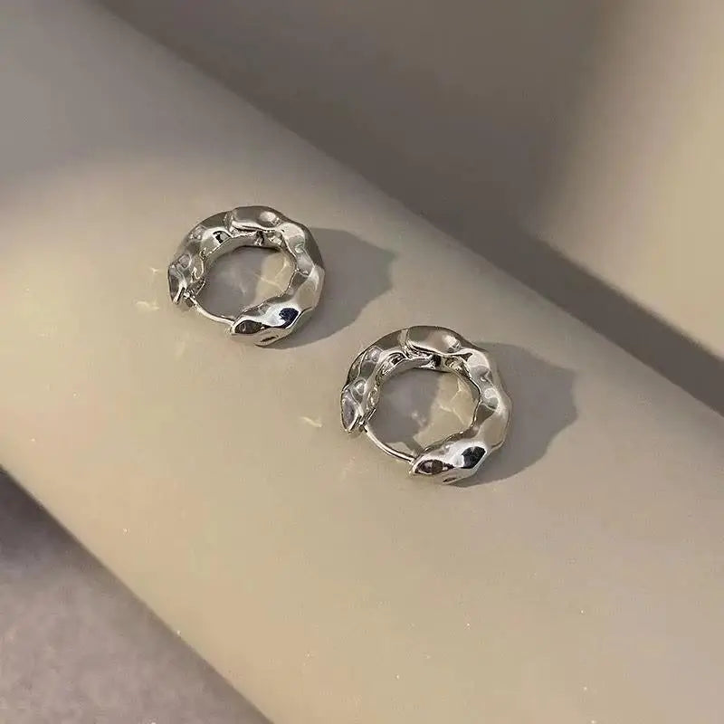 18k Gold Plated Stainless Steel Hoop Earrings